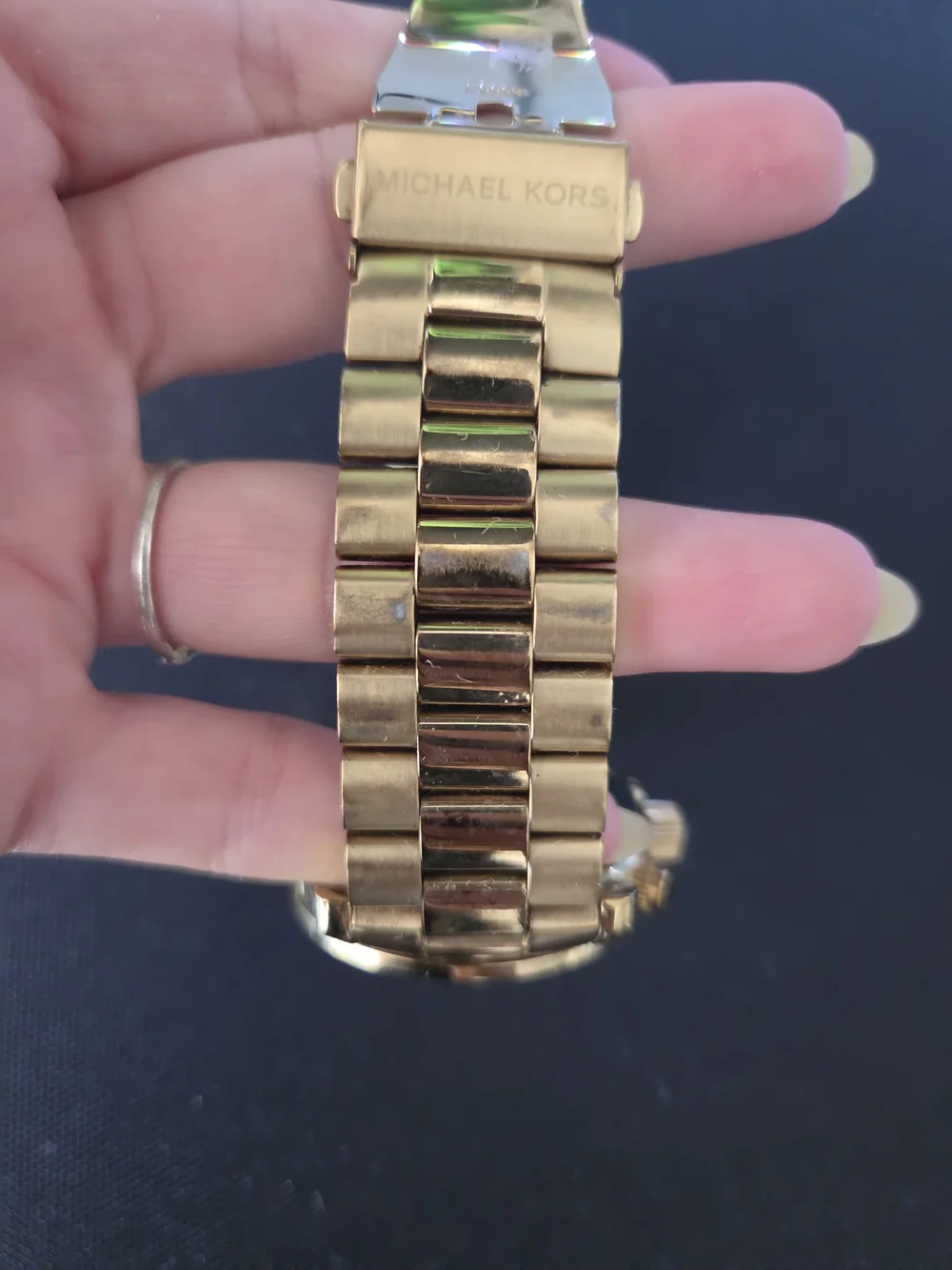 Michael Kors Men's Gold-Tone Chronograph Bracelet Watch